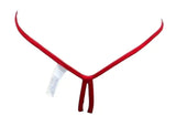 Escante Mix & Match Lace Open Crotch G-String with Slider Sizers Red