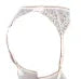 Escante Mix & Match Lace & Satin GarterBelt with Hook-N-Eye Back White