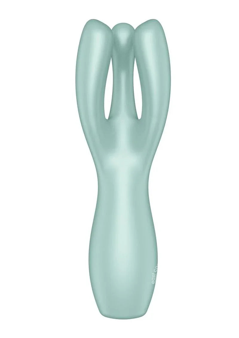 Satisfyer Threesome 3 Rechargeable Silicone Lay On 3 Motor Clitoris & Labia Stimulator