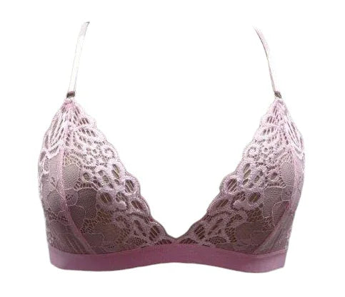 Escante Mix & Match Soft Bralette Top with Criss Cross Back Pink