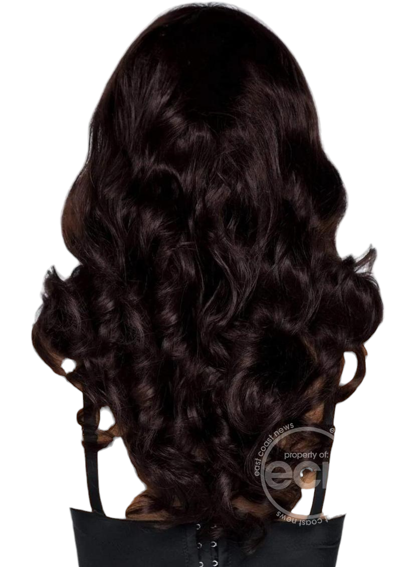 Leg Avenue Misfit 24" Long Wavy with Bangs Wig Brown One Size