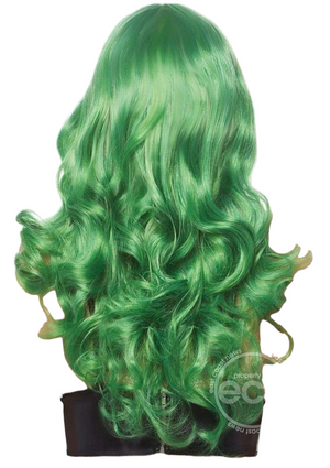 Leg Avenue Misfit 24" Long Wavy with Bangs Wig Green One Size