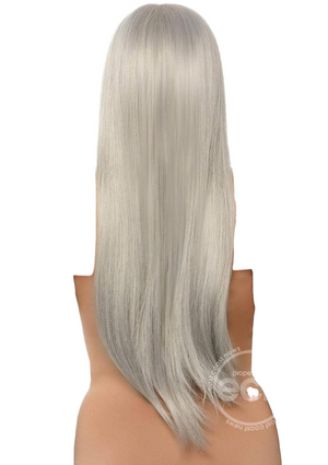 Leg Avenue Long Straight 33" Center Part Wig Grey One Size