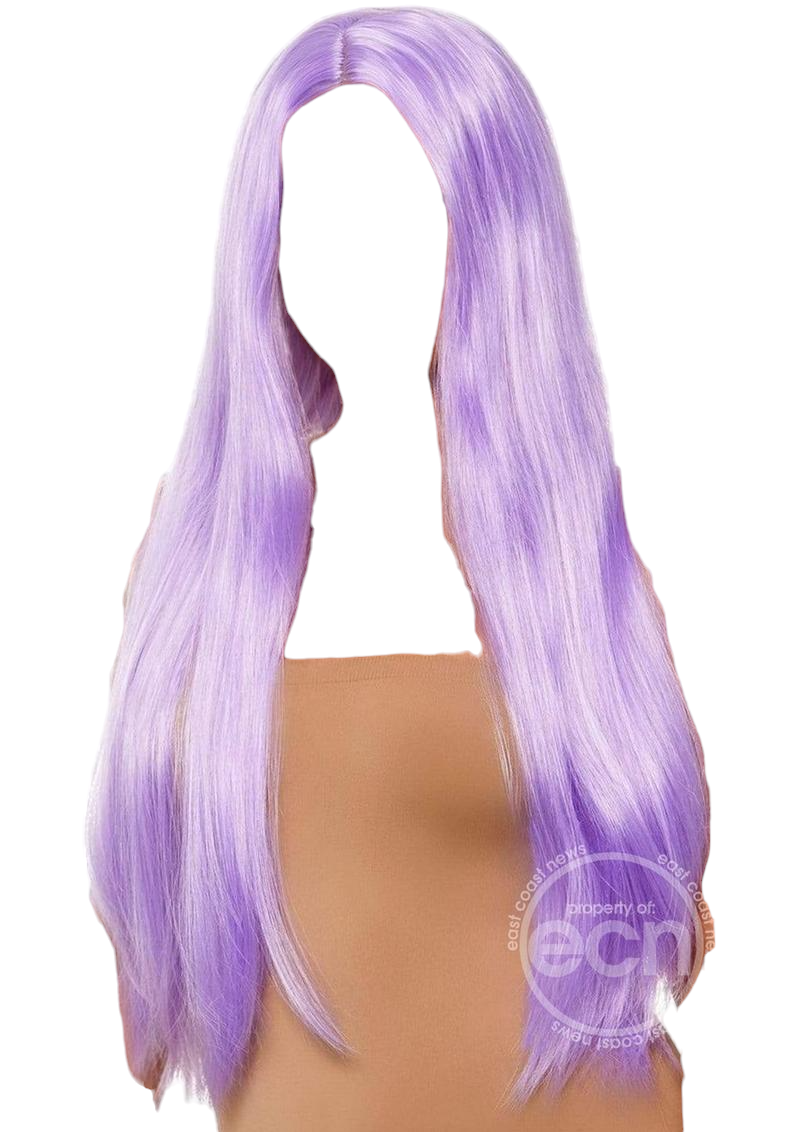 Leg Avenue Long Straight 33" Center Part Wig Lavender One Size