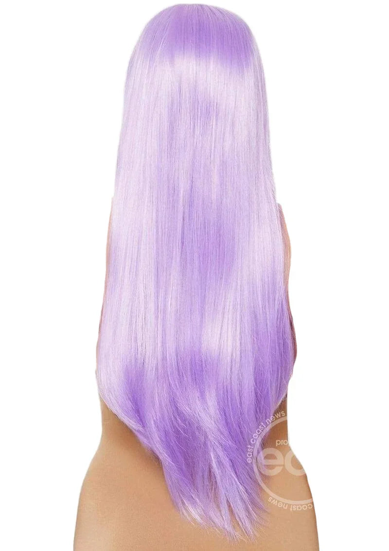 Leg Avenue Long Straight 33" Center Part Wig Lavender One Size