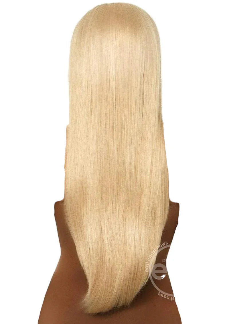 Leg Avenue Long Straight 33" Center Part Wig Blonde One Size