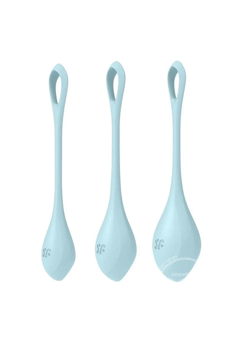 Satisfyer Yoni Power 2 Silicone Multi Weighted Ben Wa Balls Set for Pelvic Floor Training