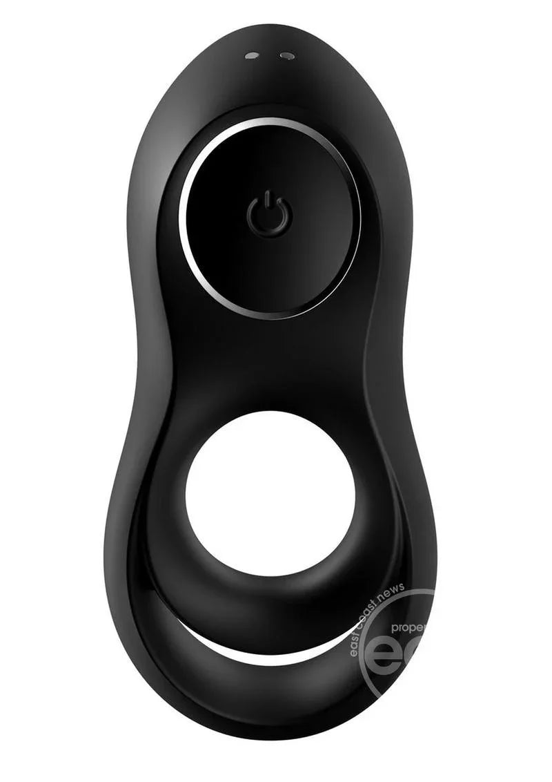 Satisfyer Lengendary Duo Silicone Couples 12 Level Vibrating Penis & Ball Ring Black