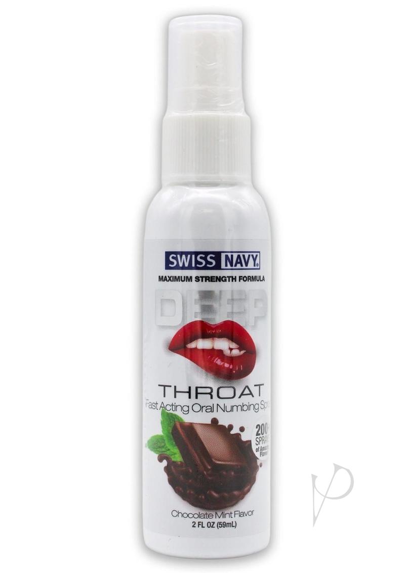 Swiss Navy Deep Throat Spray Chocolate Mint