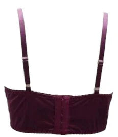 Escante Mix & Match Satin Bralette Top Burgundy