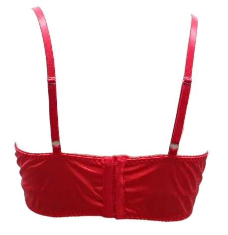 Escante Mix & Match Satin Bralette Top Red