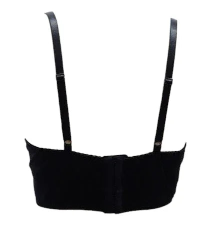 Escante Mix & Match Satin Bralette Top Black