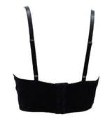 Escante Mix & Match Satin Bralette Top Black