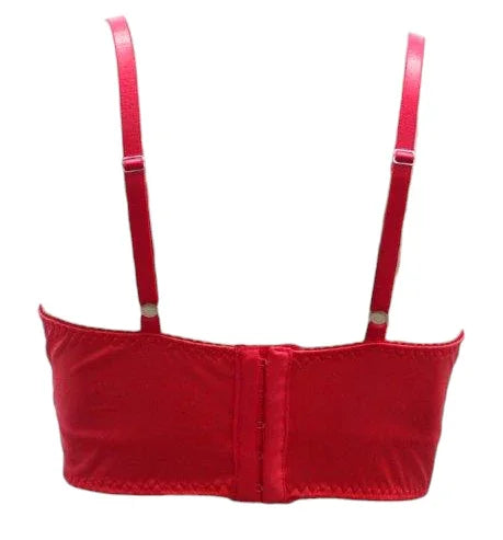 Escante Mix & Match Satin Bralette Top Red