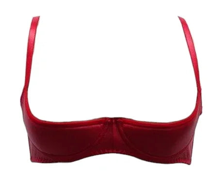Escante Mix & Match Wetlook Shelf Bra Red