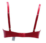 Escante Mix & Match Wetlook Shelf Bra Red