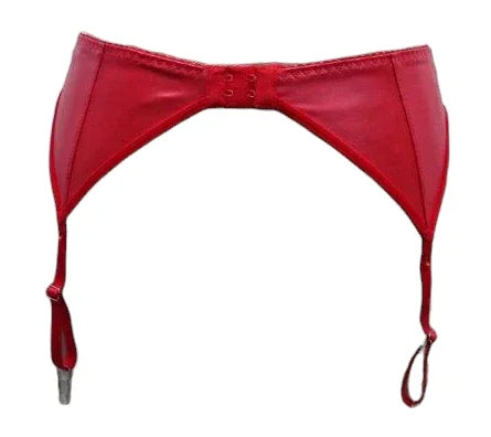 Escante Mix & Match Wetlook Classic Garterbelt Red