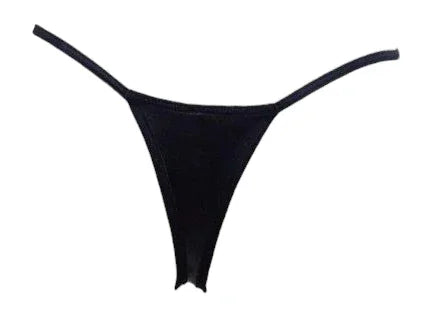 Escante Mix & Match Basic Wetlook Bikini Thong Black One Size
