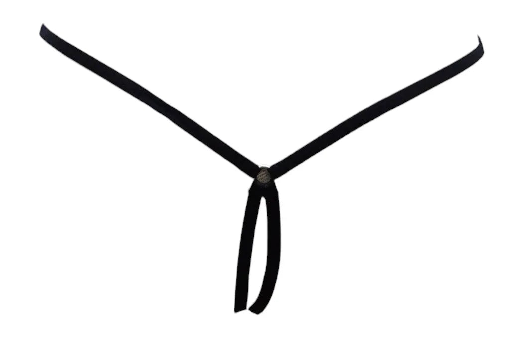 Escante 3 PC Eyelash Lace Underwire Cup Long Line Bra Set with Skirted Garterbelt & G-String Black