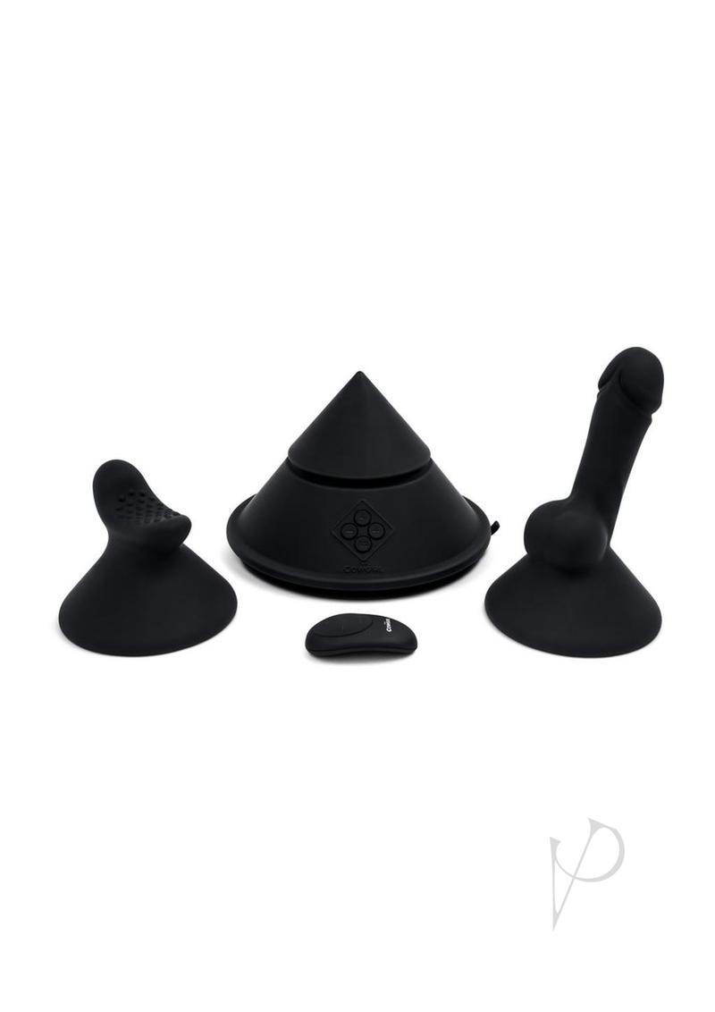 Cowgirl Cone Premium Sex Machine with Remote and App Control Black