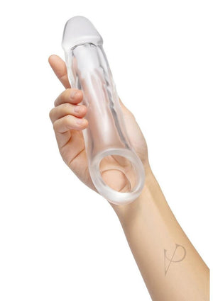 XGen Size Up Girthy Clear View 2 in Penis Length & Girth Extender with Ball Loop Clear