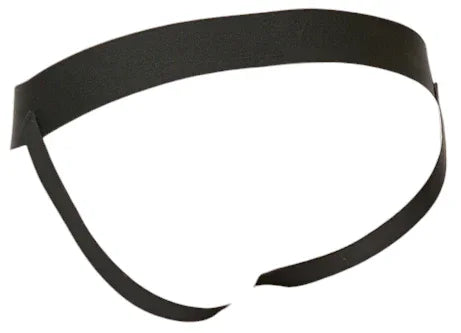 Shots Premium Leather Zipper Front Jock Blue