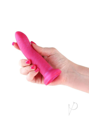 Royals Charlie Plush Silicone Curved Dildo 5 in Pink