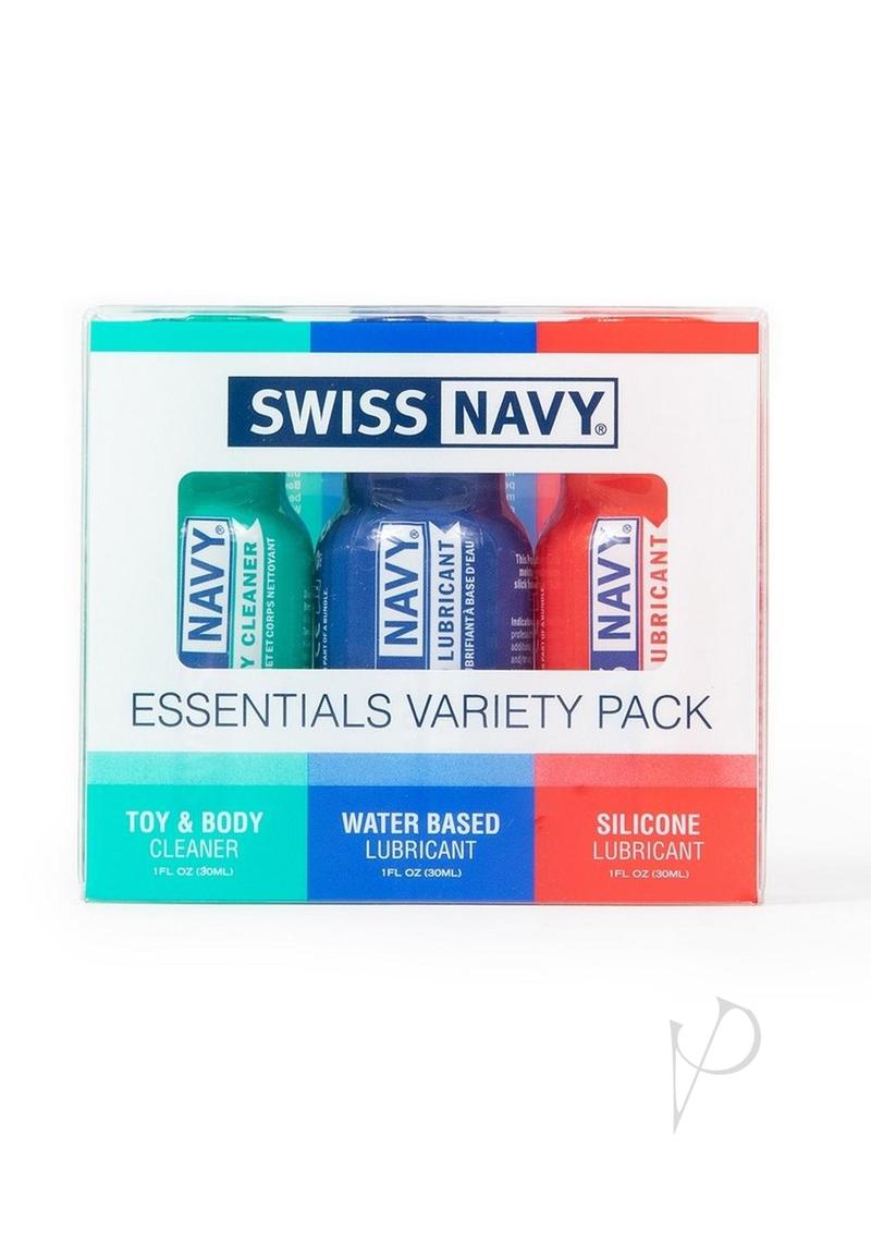 Swiss Navy Essentials Lubricants Variety Pack 1 oz (3 per Pack)