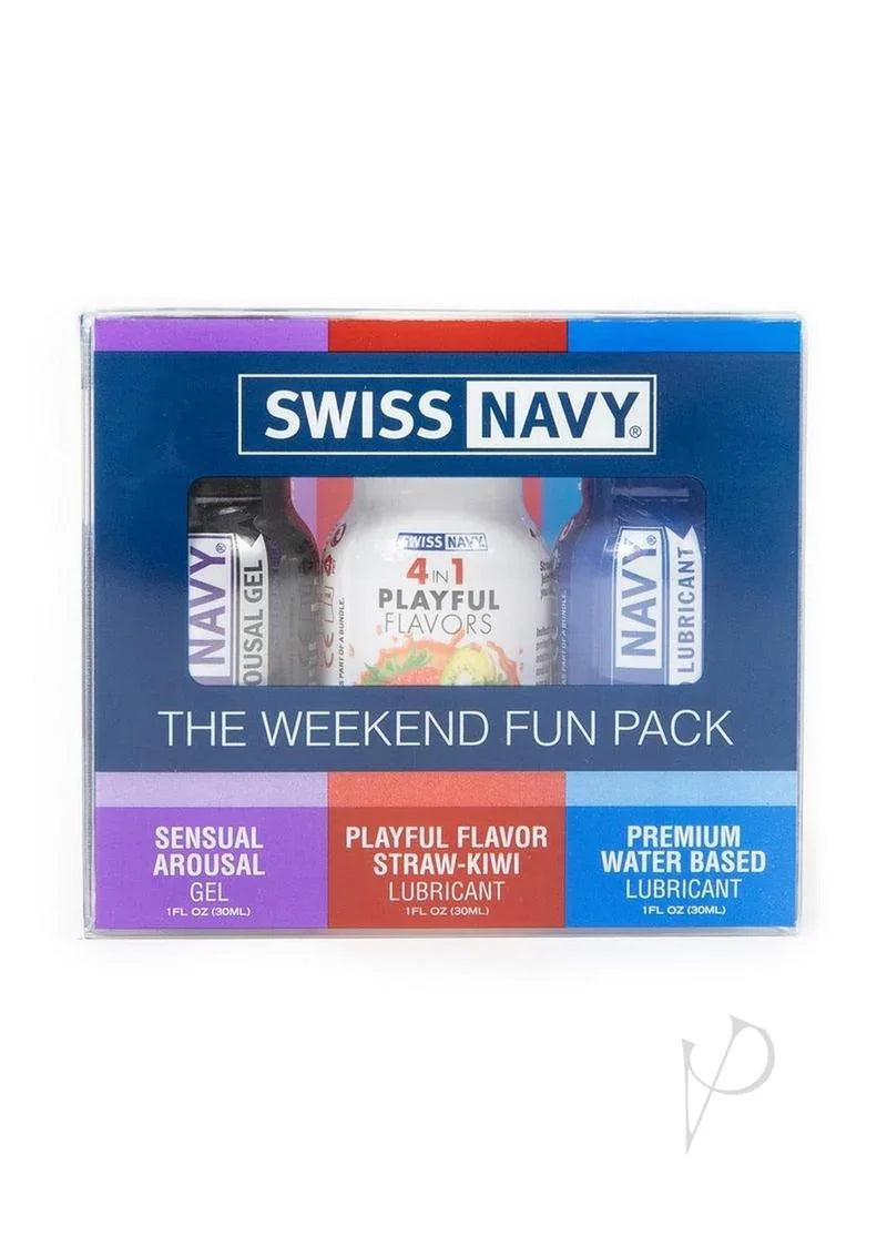Swiss Navy Weekend Lubricants Fun Pack 1 oz (3 per Pack) - Romantic Blessings Swiss Navy Weekend Lubricants Fun Pack 1 oz (3 per Pack) - Romantic Blessings