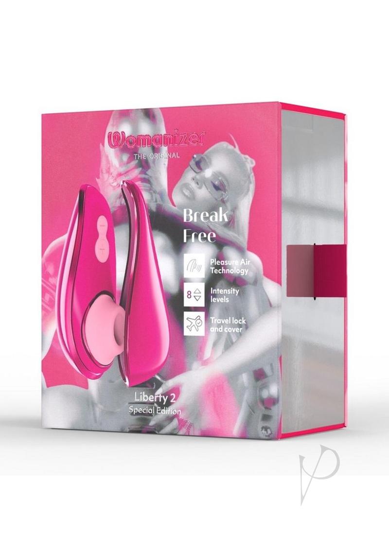 Womanizer Liberty 2 Clitoral 8 Level Stimulator with Pleasure Air Technology Special Edition Pink