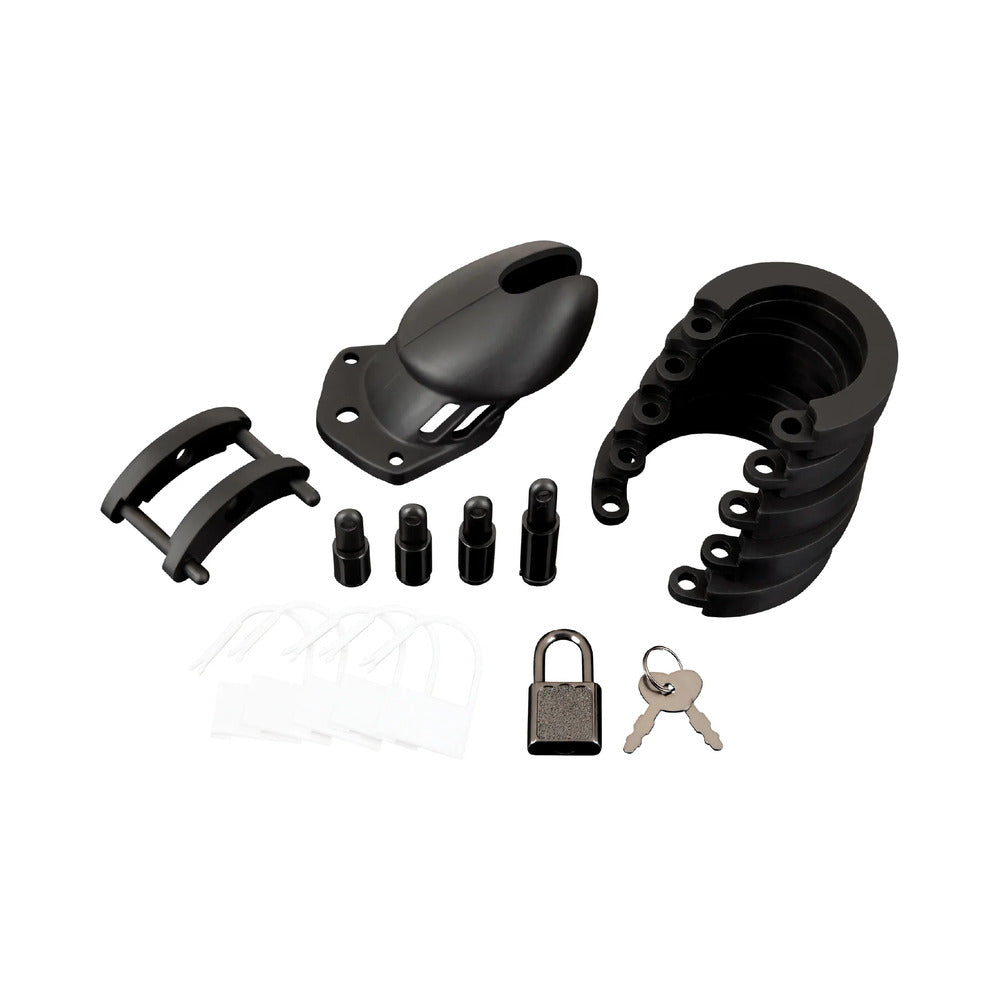 Blue Line Silicone Beginner Friendly Chastity Role Play Penis Cage