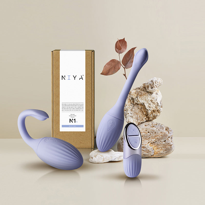 NIYA 1 Rechargeable Remote-Controlled Silicone Kegel Massager Cornflower Blue