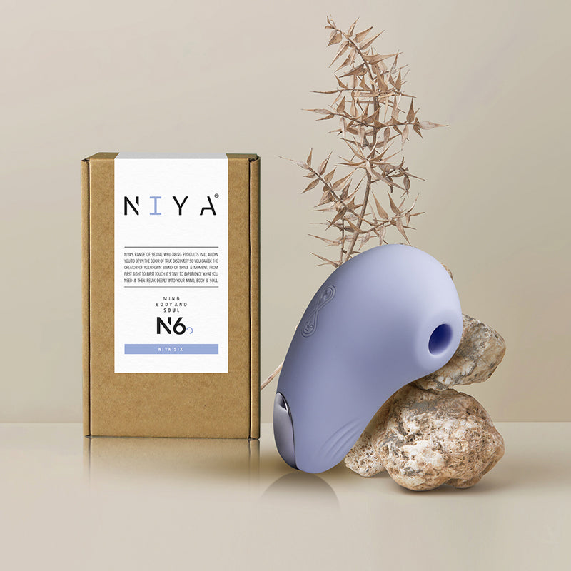 NIYA 6 Rechargeable Silicone Intimate Air Pressure Stimulator Cornflower Blue