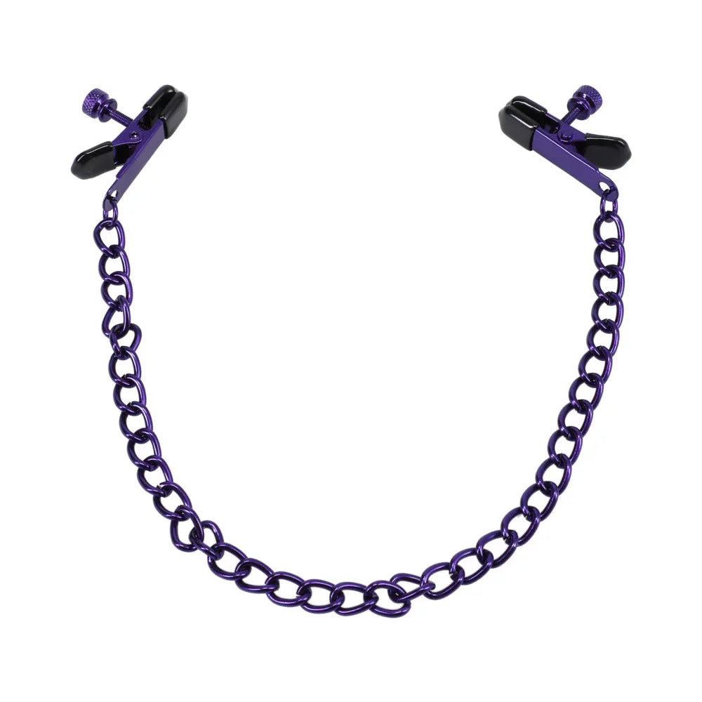 Merci The Clover Adjustable Nipple Clamps with Iron Chain