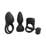 LoveLine Couple's Pleasure 10 Speed Silicone Rechargeable Waterproof Vibrator Kit