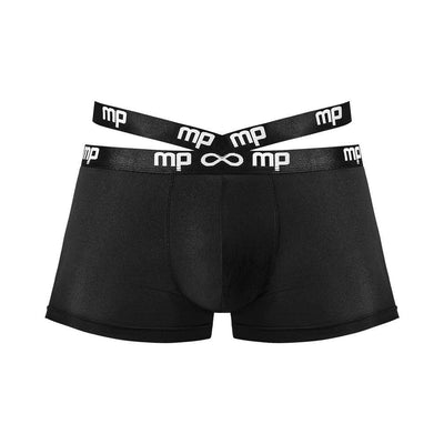 Male Power Infinite Comfort Amplifying Strappy Penis Pouch Short Black