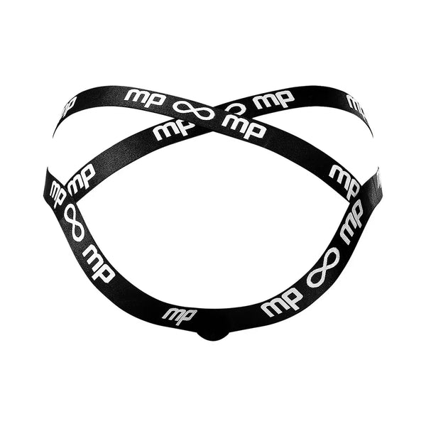Male Power 351-303 Gridlocked Strappy Ring Jock Color Printed