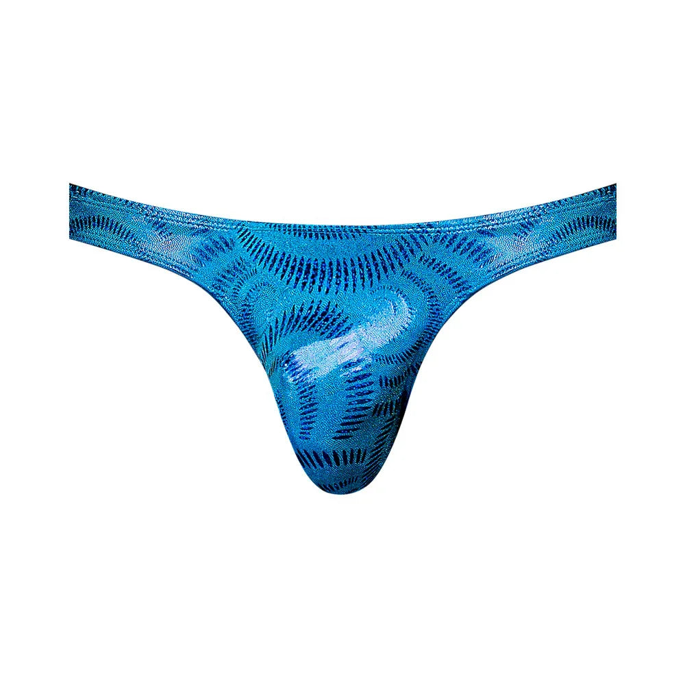 Male Power KaleiDickscope Bong Thong with Full Rear Exposure Sky Blue