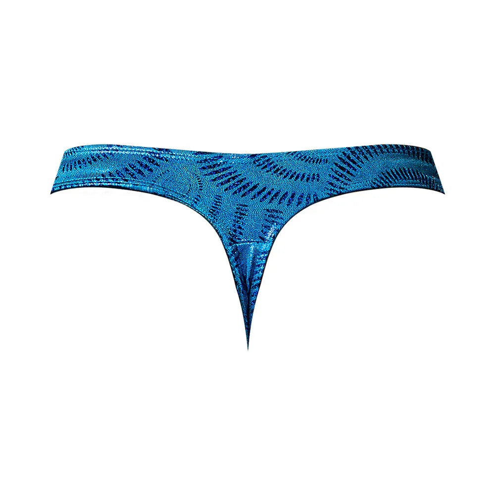 Male Power KaleiDickscope Bong Thong with Full Rear Exposure Sky Blue