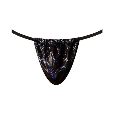 Male Power KaleiDickscope Posing Strap G-String with Full Rear Exposure Black OS
