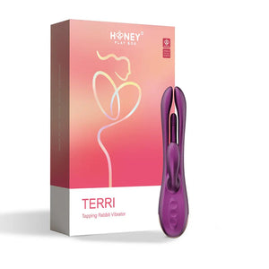 Honey Play Box Terri App-Controlled Kinky Finger Tapping Rabbit Vibrator Purple