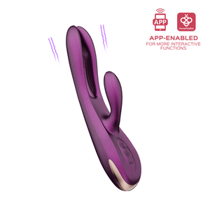 Honey Play Box Terri App-Controlled Kinky Finger Tapping Rabbit Vibrator Purple