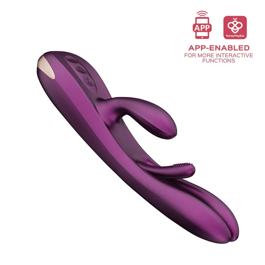 Honey Play Box Terri App-Controlled Kinky Finger Tapping Rabbit Vibrat - Romantic Blessings Honey Play Box Terri App-Controlled Kinky Finger Tapping Rabbit Vibrat - Romantic Blessings