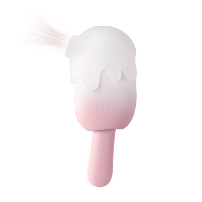 Honey Play Box Bite Me Sucking Tapping & Vibrating Cream Pop Stimulator Pink
