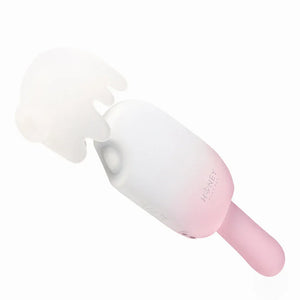 Honey Play Box Bite Me Sucking Tapping & Vibrating Cream Pop Stimulator Pink