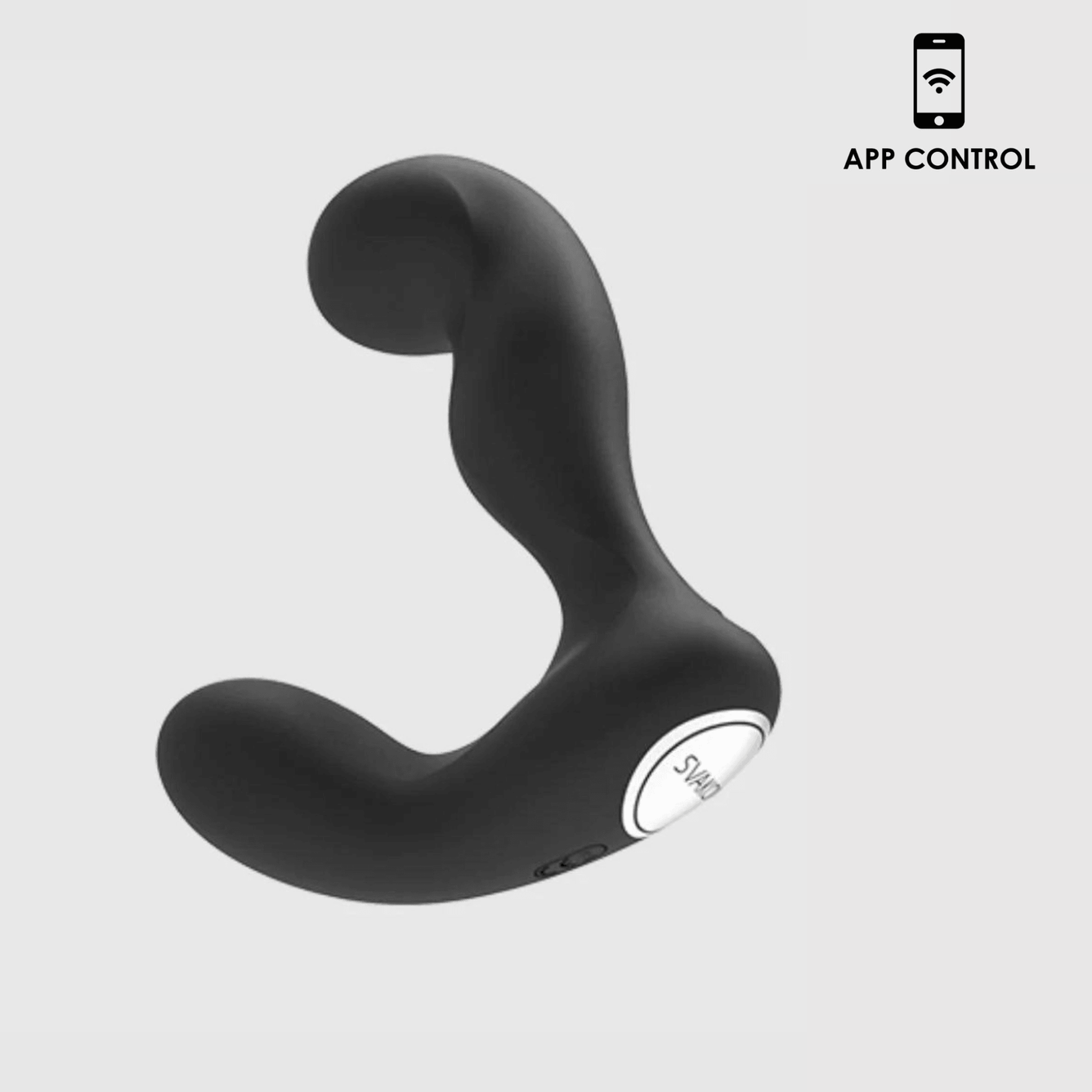 Svakom Iker Silicone APP-Controlled Prostate and Perineum Pulsing Vibrator Black