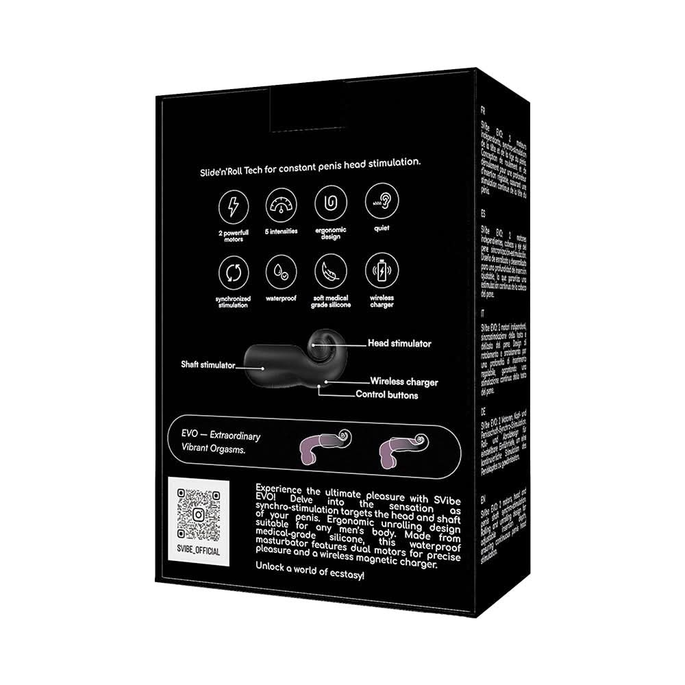 Snail Vibe Evo Rechargeable Dual Motor Head & Shaft Penis Vibrator