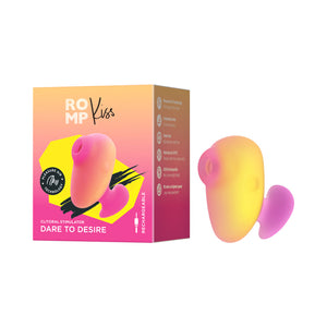 ROMP Kiss Clitoral Suction Toy with Pleasure Air Technology Pink/Coral