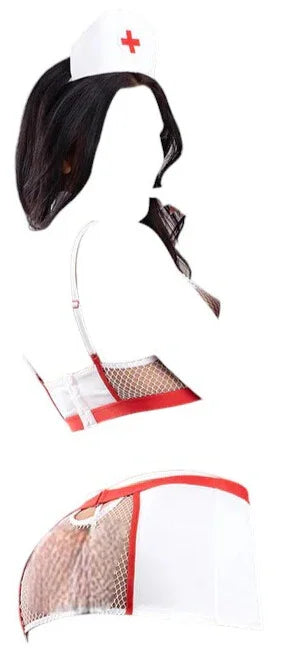 Fantasy Lingerie Play Perfect Health 5-Piece Nurse Costume Set White