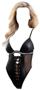 Fantasy Lingerie Play Go Deep 2-Piece Football Costume Set Black